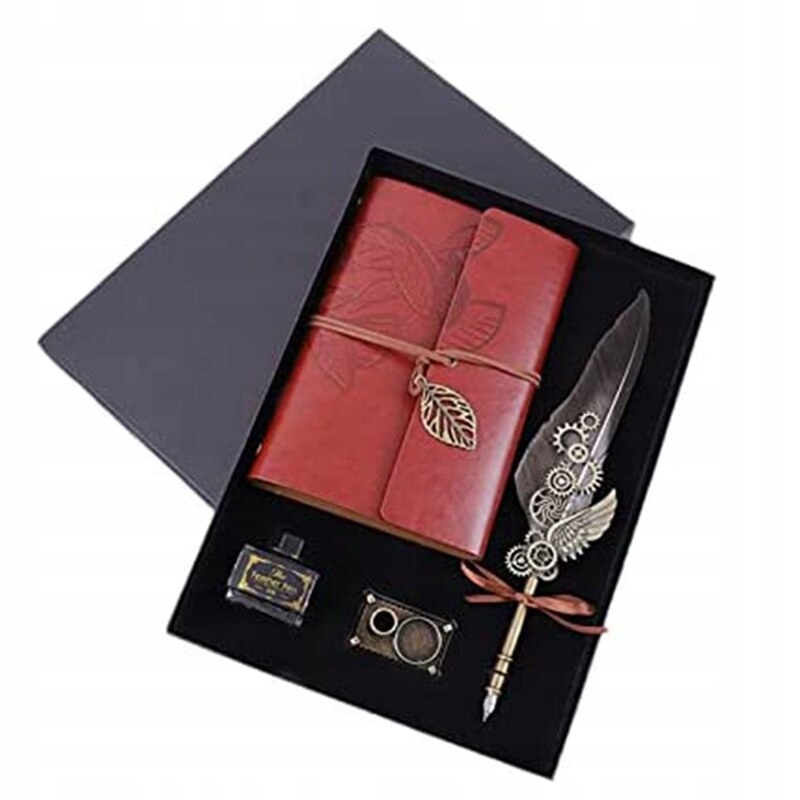 Vintage perie pero a atrament set retro brill Dip