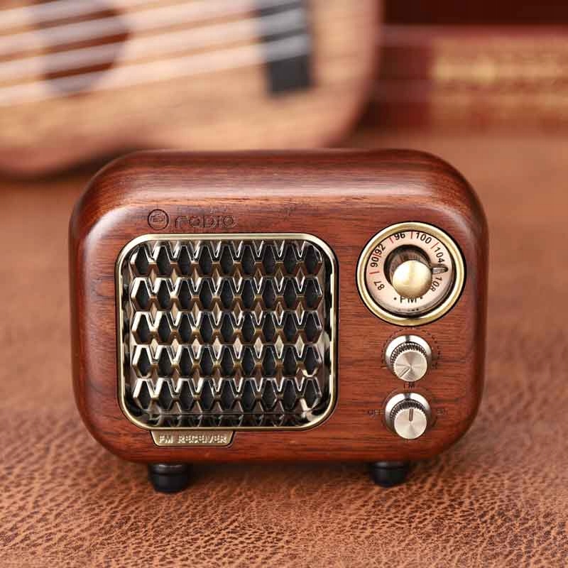 Vintage Radio Retro Bluetooth reproduktor 5.0 Nut D