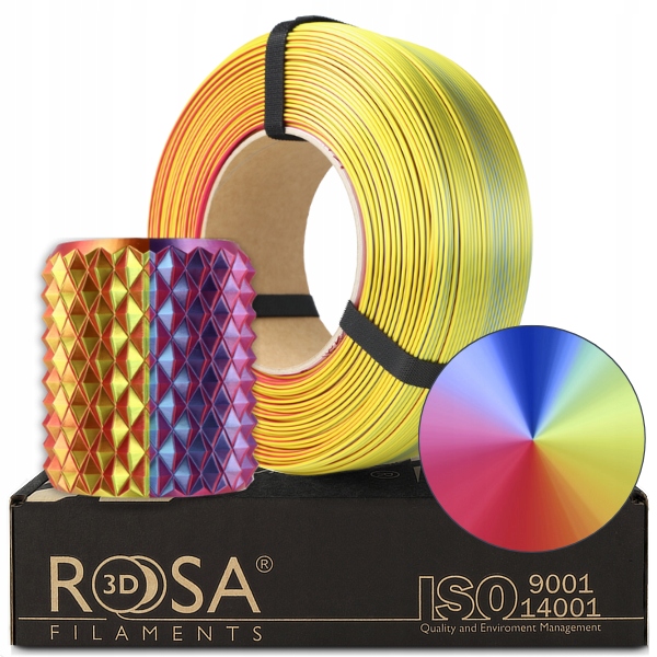 PLA Rosa 3d filament 1,75 mm 1000 g, viacfarebný