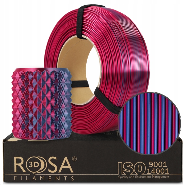 PLA Rosa 3d filament 1,75 mm 1000 g, viacfarebný