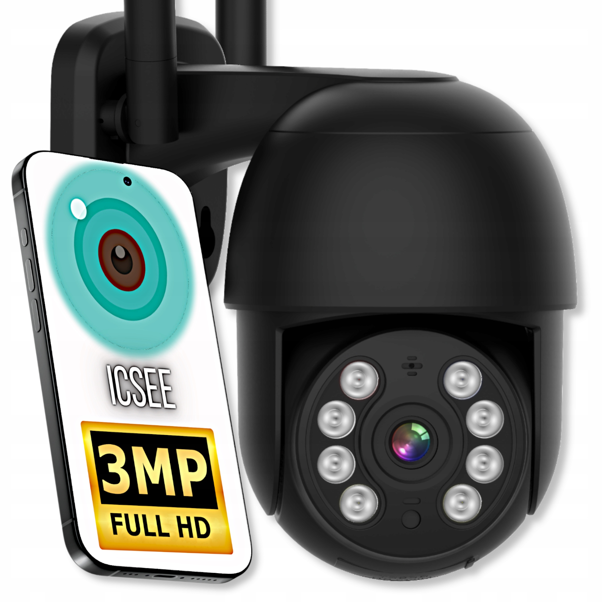 Vnútorná a vonkajšia IP kamera Eurolook Home monitoring, internet WiFi