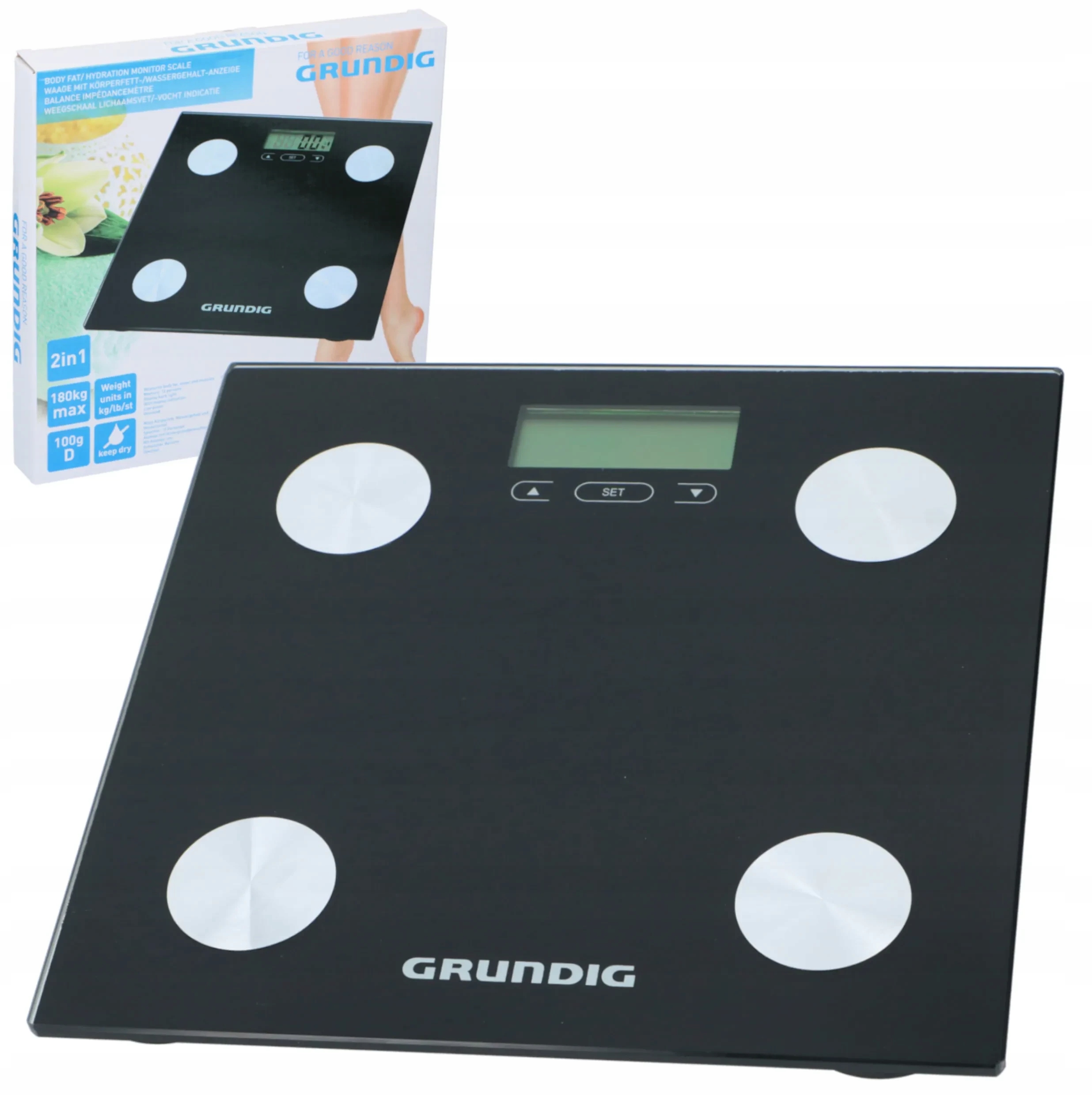 Kúpeľňová váha Grundig Hmotnosť 180kg