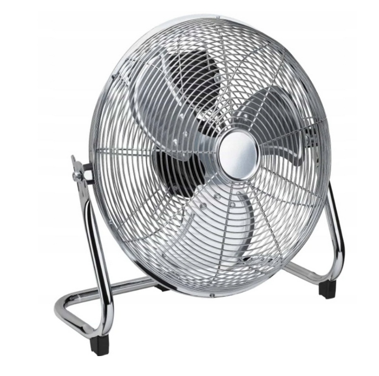 Quigg AN29076963 strieborno-sivý podlahový ventilátor