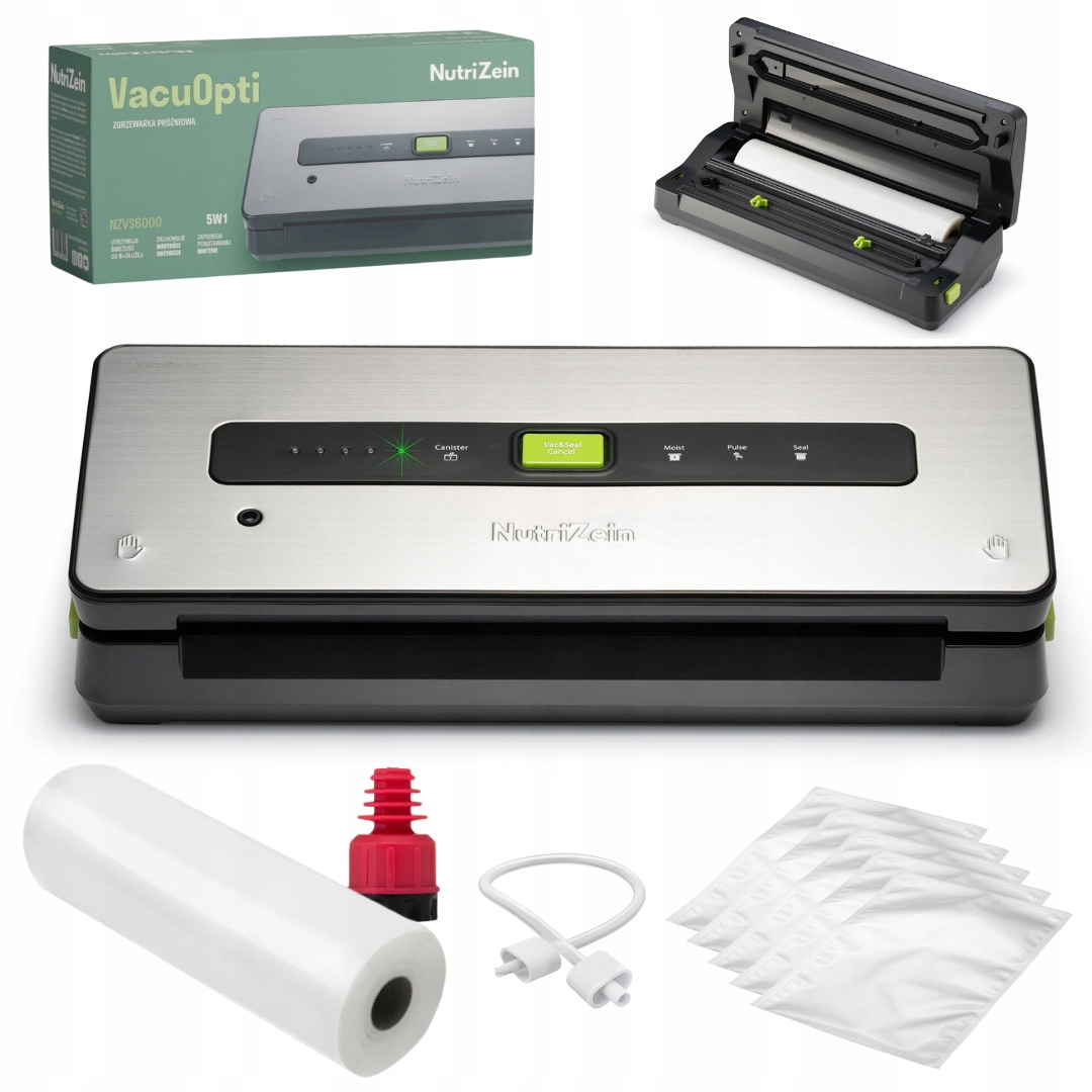 Vákuová zváračka NutriZein NZVS6000 Vacu Opti strieborná 130 W