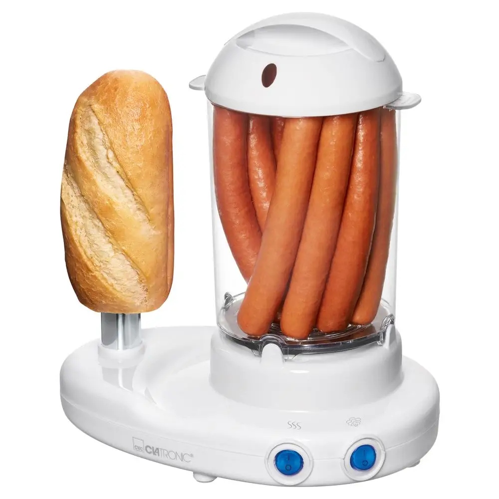 Clatronic 251136 stroj na výrobu hotdogov, biely