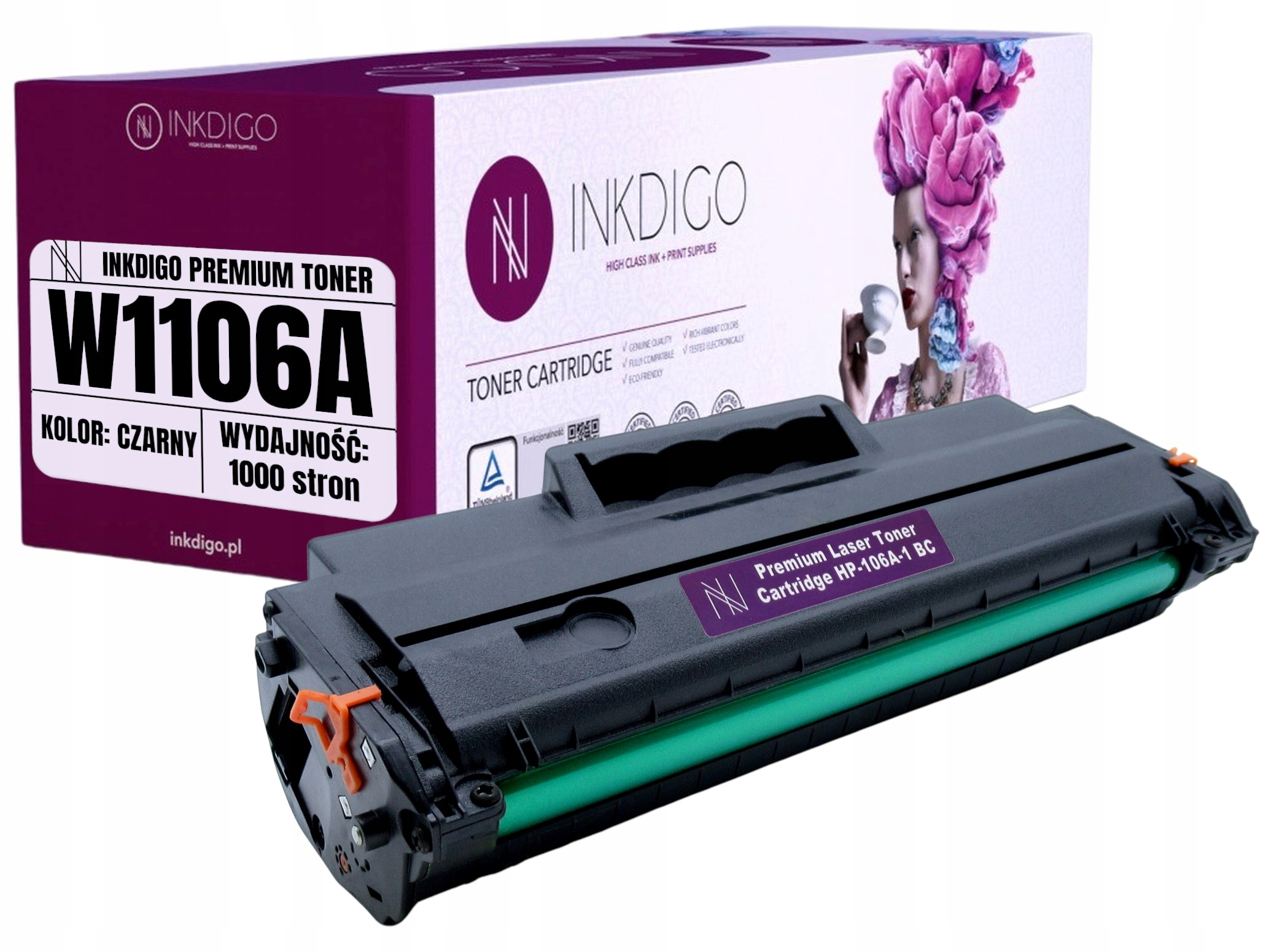 Toner atramentový do HP HP-106A-1 BC čierny (čierny)