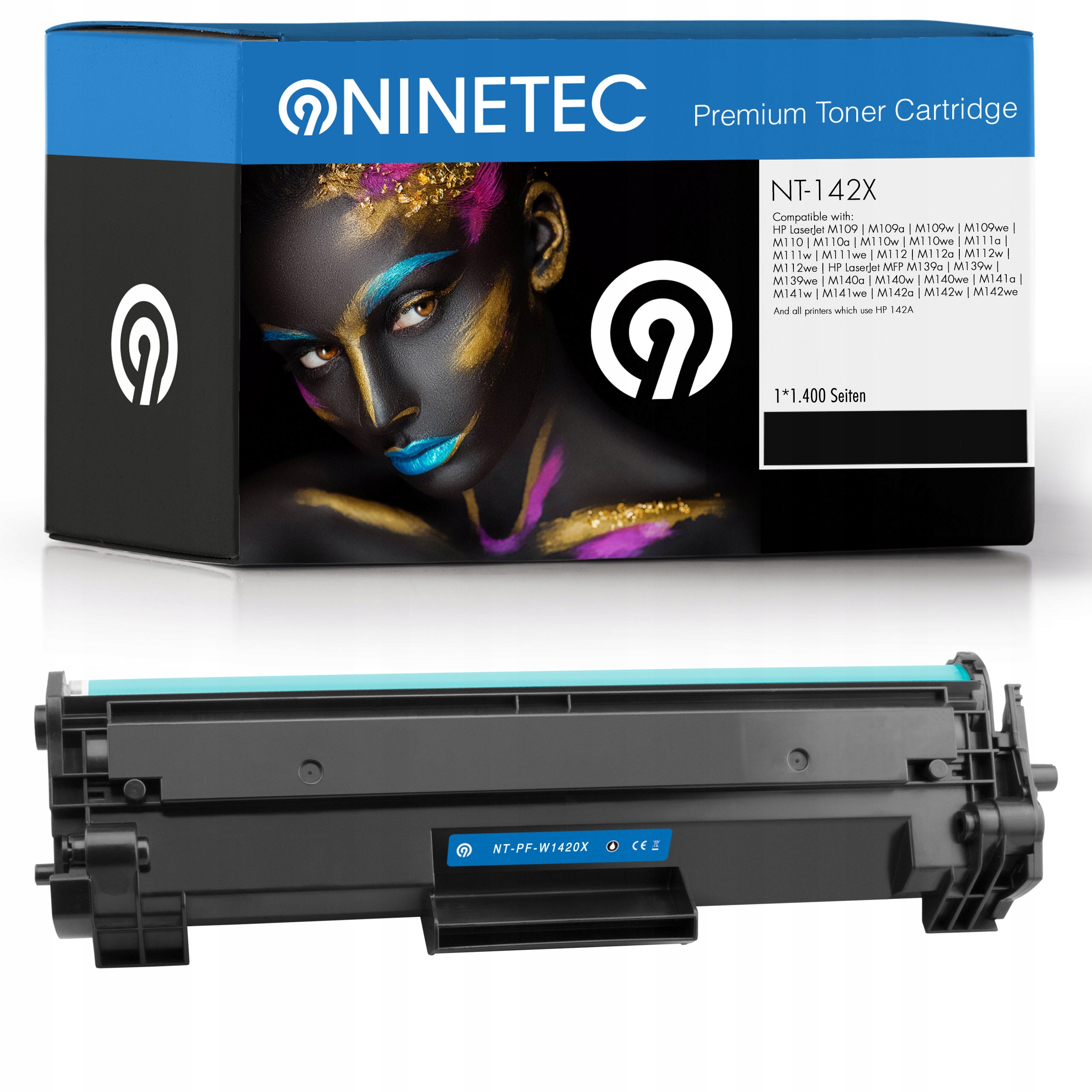Toner NINETEC do HP toner-hp-w1420a-142a-142x-w1420x-M140w čierny (čierny)