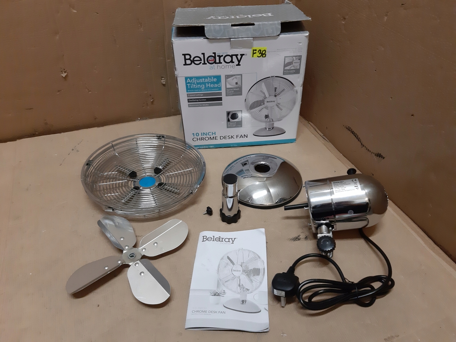 Beldray EH2672 VENTILÁR STRIEBA/Šedý
