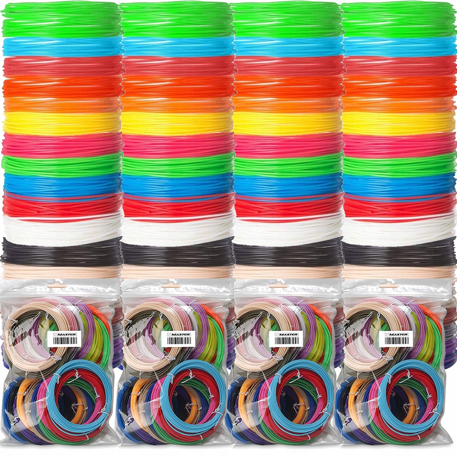 PLA vlákno XMaster 1,75 mm 1350 g, viacfarebné
