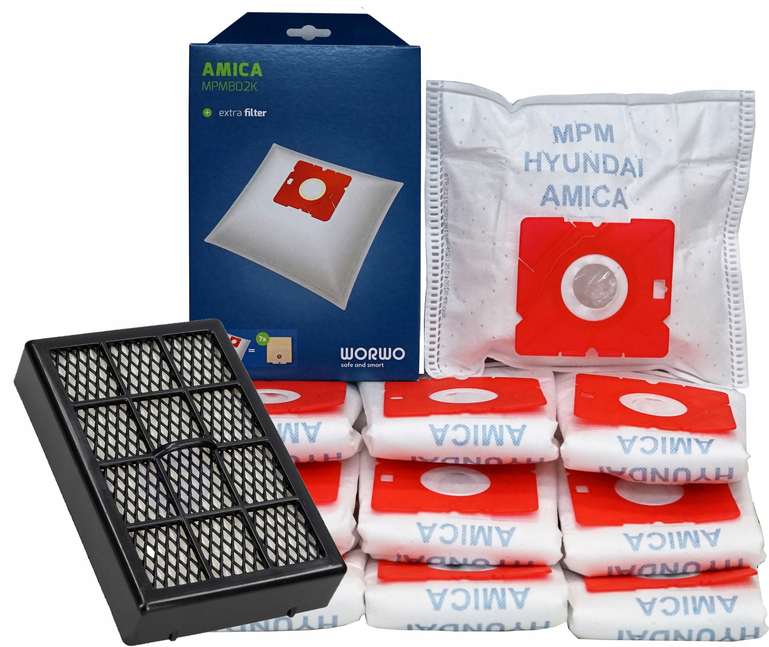 Vrecko, sáčok do vysávača - Papierový vákuový čistiaci prostriedok 6.904-294.0 10 ks.