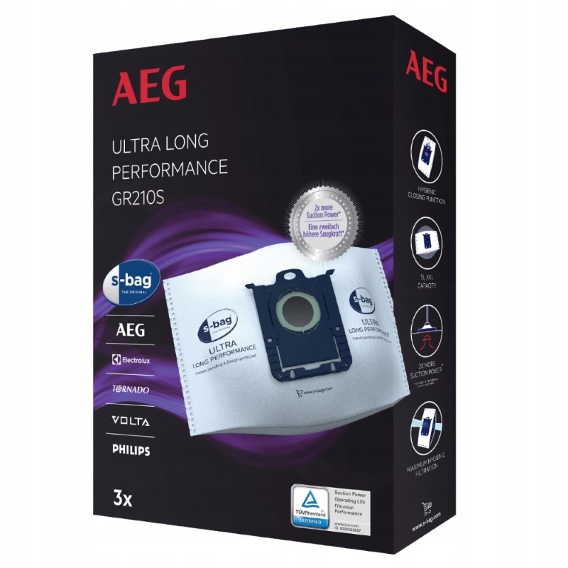 Vrecko, sáčok do vysávača - S-BAG Ultra dlhý výkon elektrolux AEG vrecká