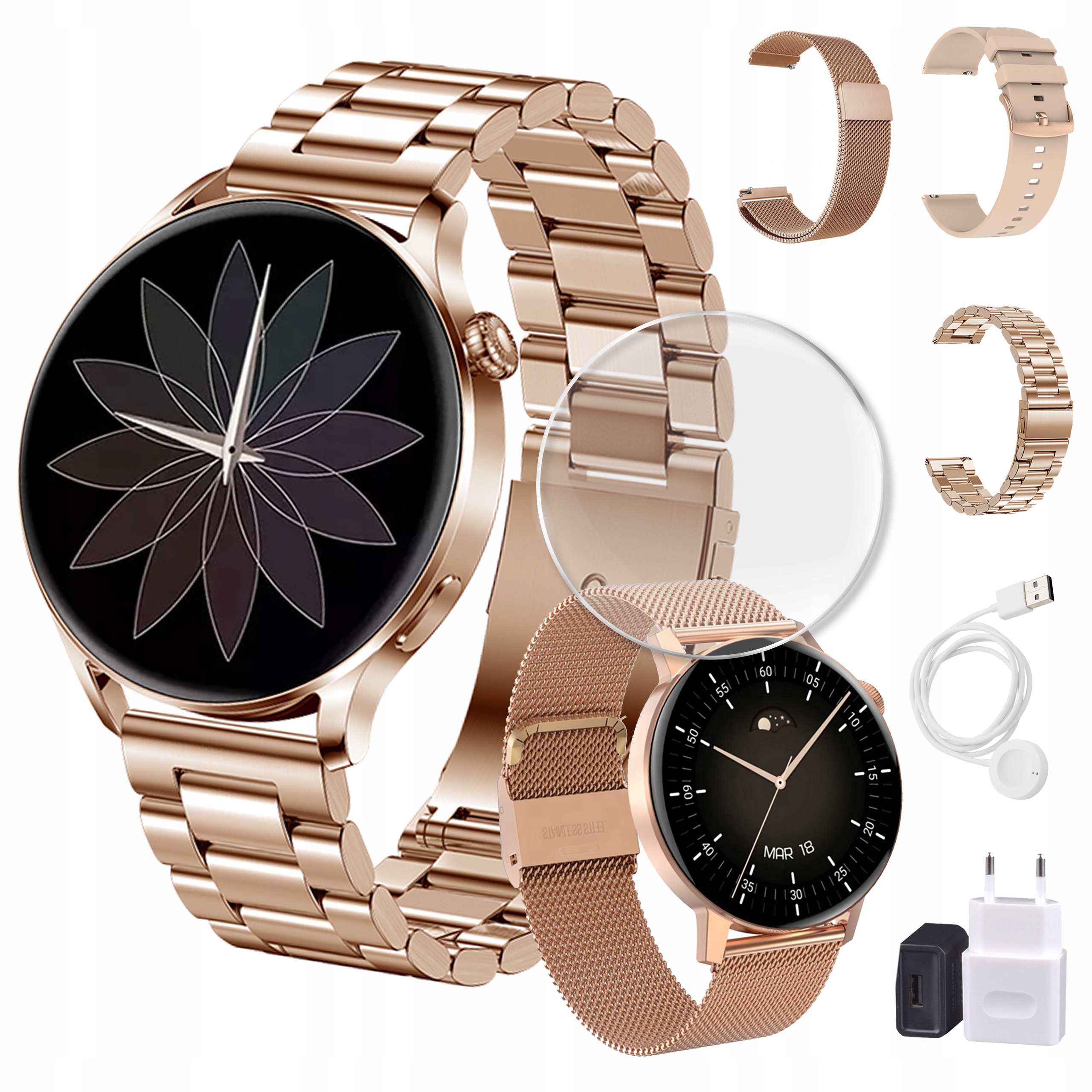 Smartwatch calvarywatch ACTIVE S złoty