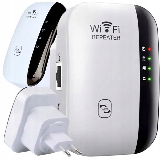 Nižší zosilňovač signálu Wi-Fi NAJVÝKONNEJŠIE PRO 300 Mbps WPS 2,4 GHz
