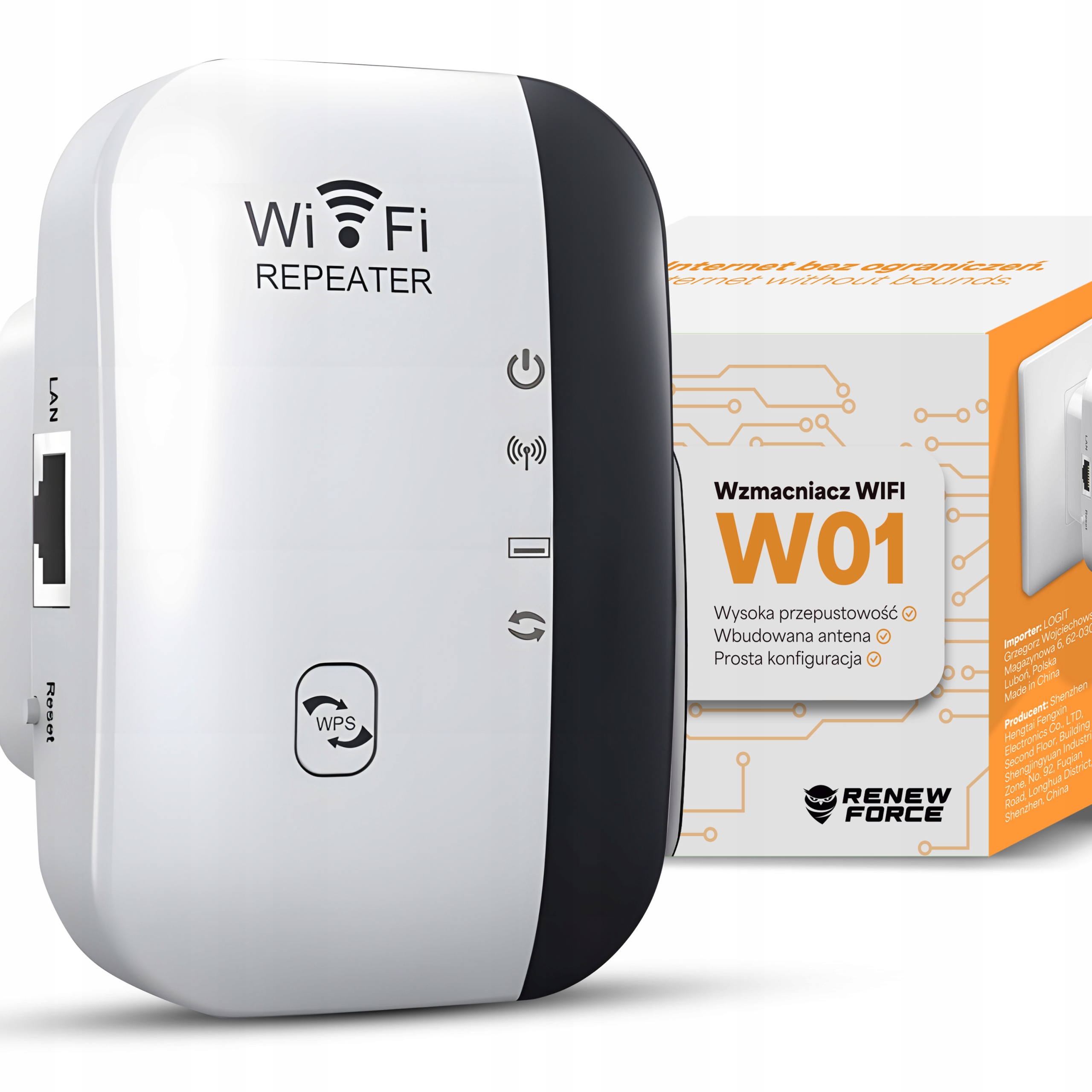 DexXer Wi-Fi signálový zosilňovač NAJVÝKONNEJŠIE PRO 300 Mbps WPS 2,4 GHz