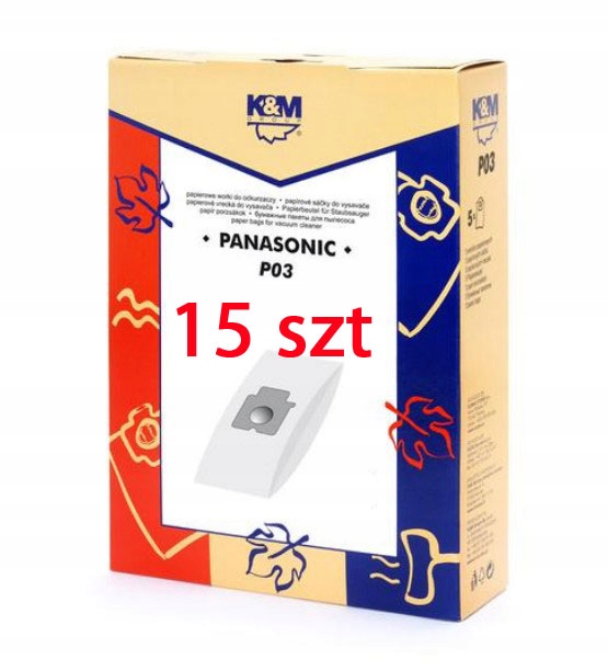 Vrecko, sáčok do vysávača - Panasonic papierový vysávač vrecko 5 ks.