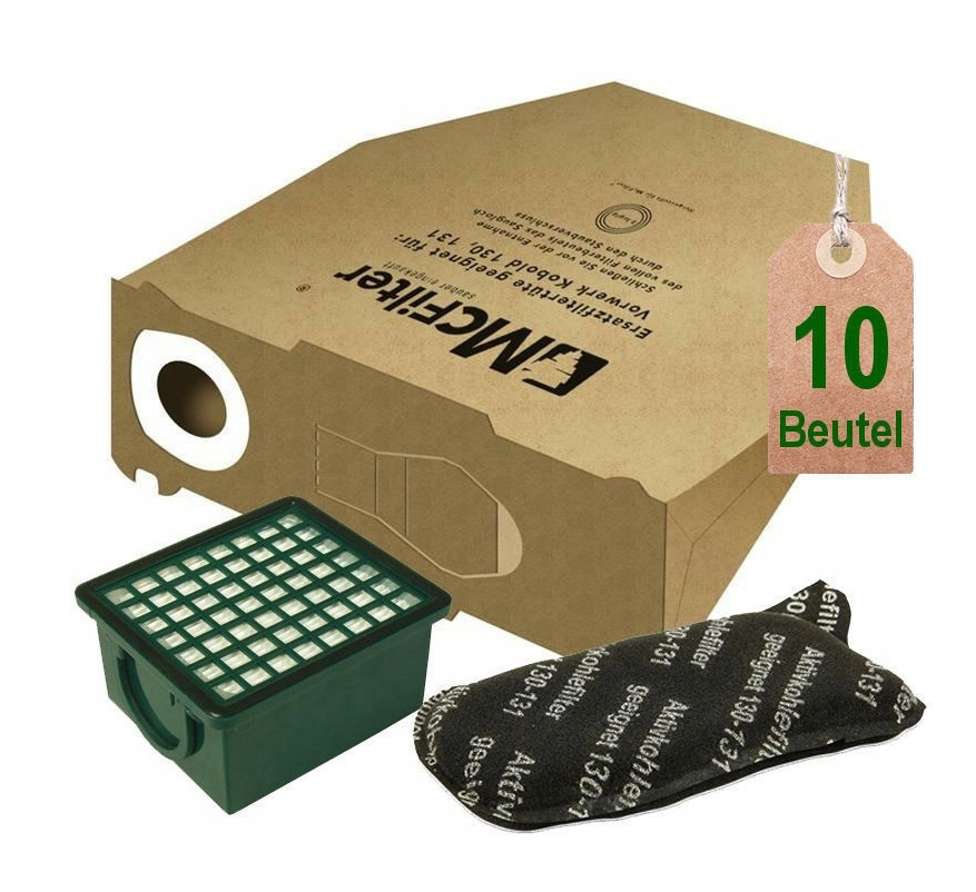 Vrecko, sáčok do vysávača - VORWERK KOBOLD/FOLLETTO PAPIER VACUUM VACEMER VACECE VK130-131 10 PCS.