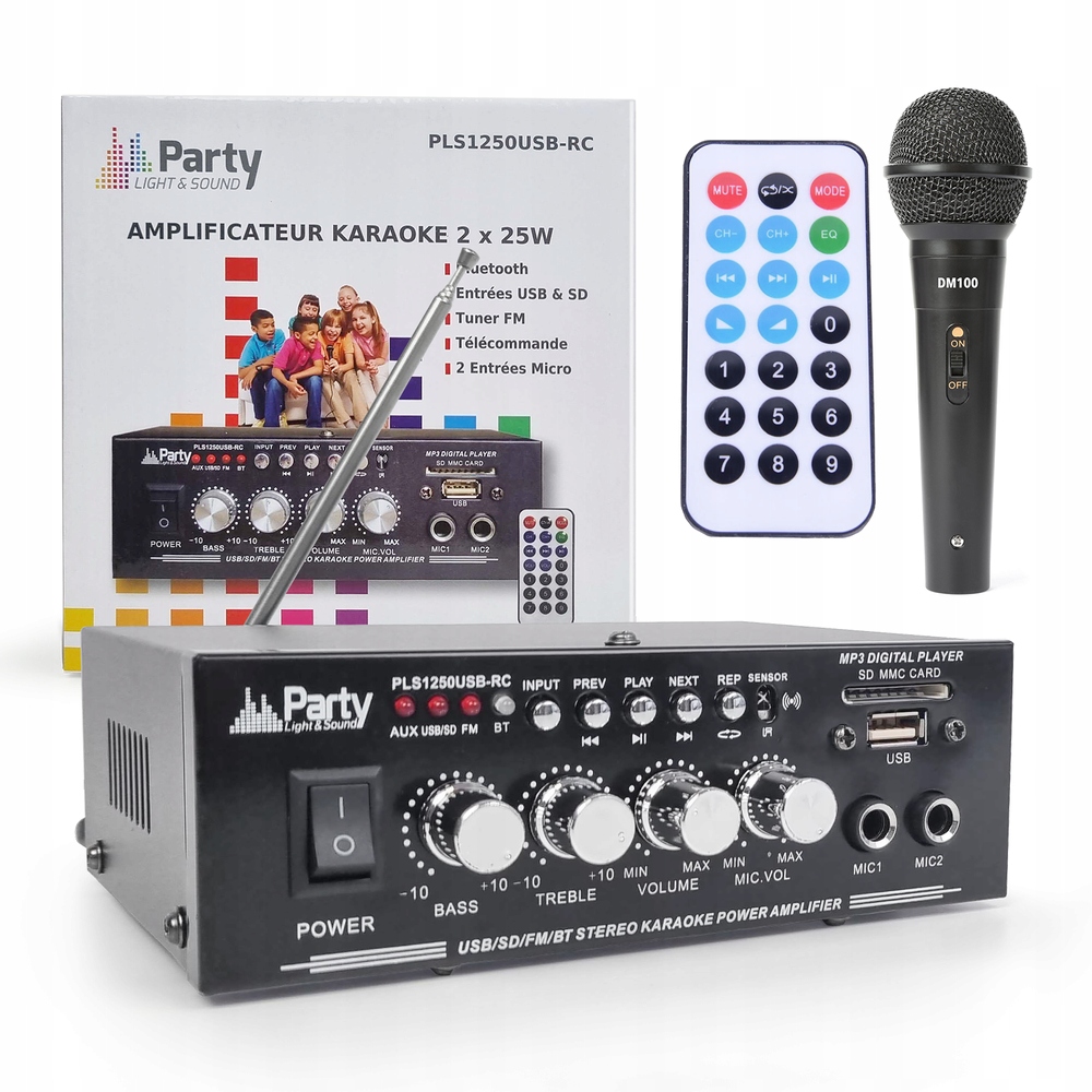 Party Light & Sound PLS1250USB-RC zosilňovač