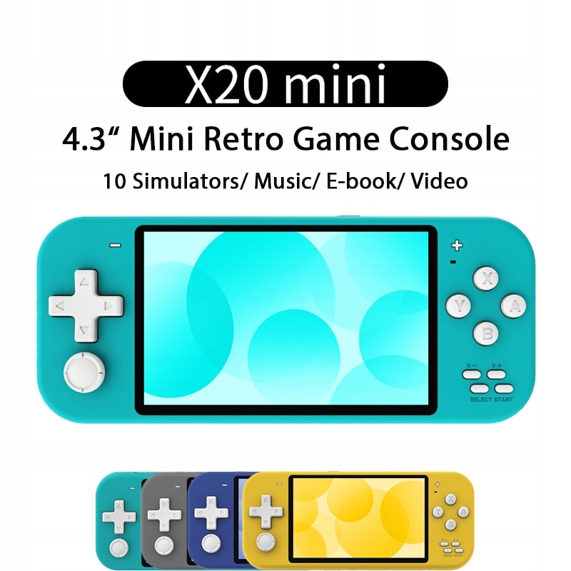 X20 Mini 4,3inch HD Screen Retro Videohra