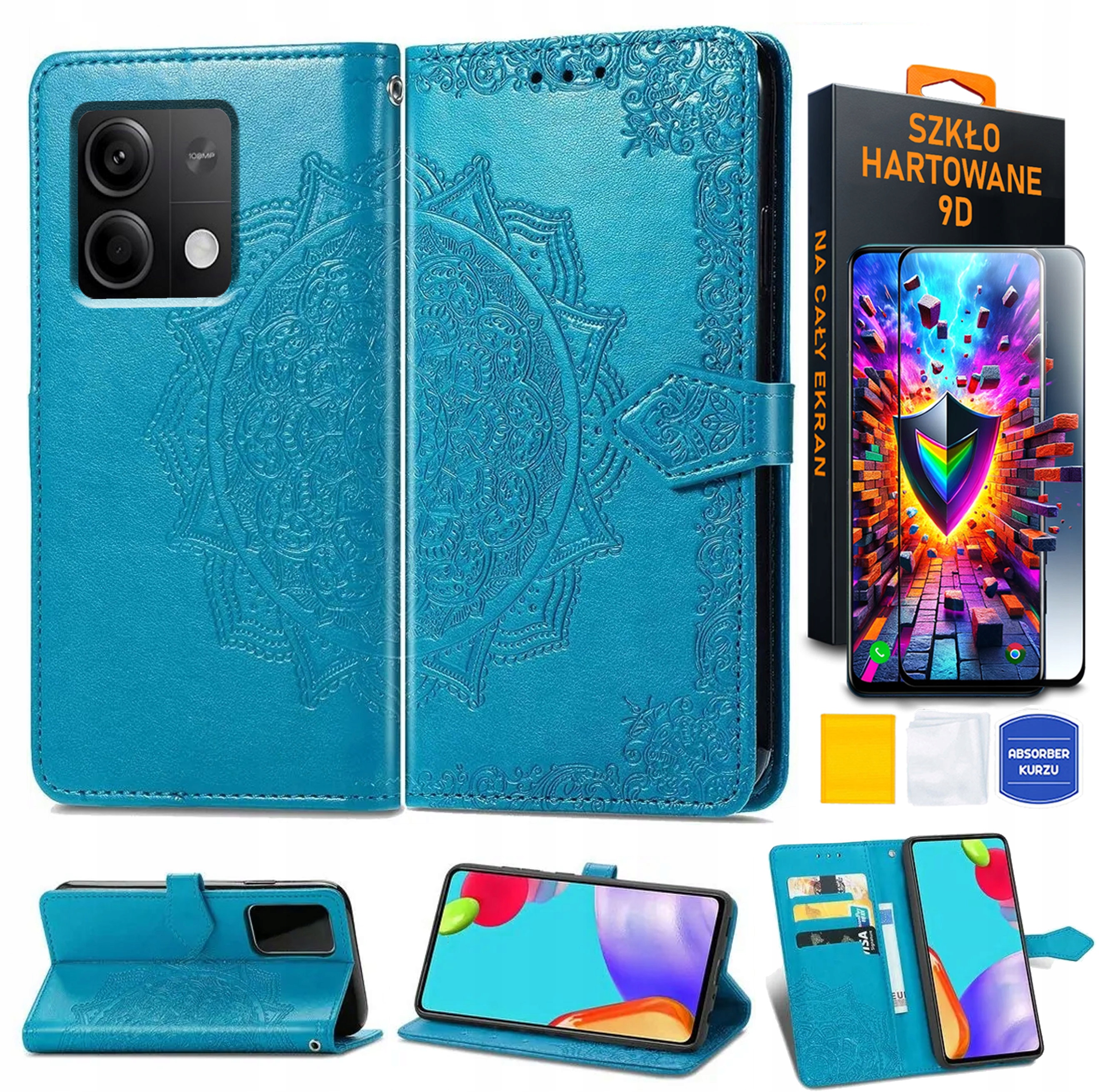 Flipové puzdro YouTab pre Xiaomi Redmi Note 13 modré