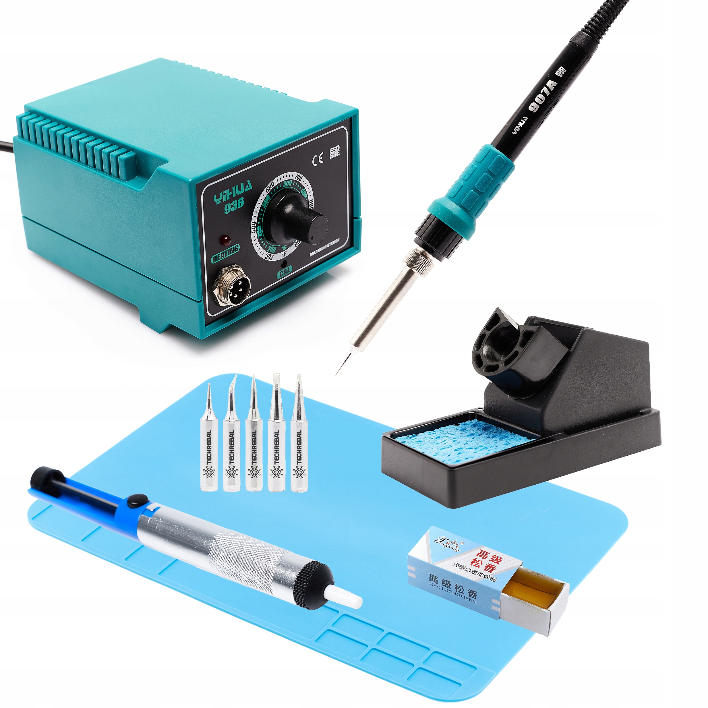 Vyhrievaná spájkovačka (odpor) Yihua 936 + KIT25 60 W