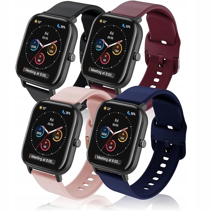 ZESTAW 4X PÁSOK DO AMAZFIT GTS 2 2e 3 4 MINI BIP U PRE LITE 3 PRE S