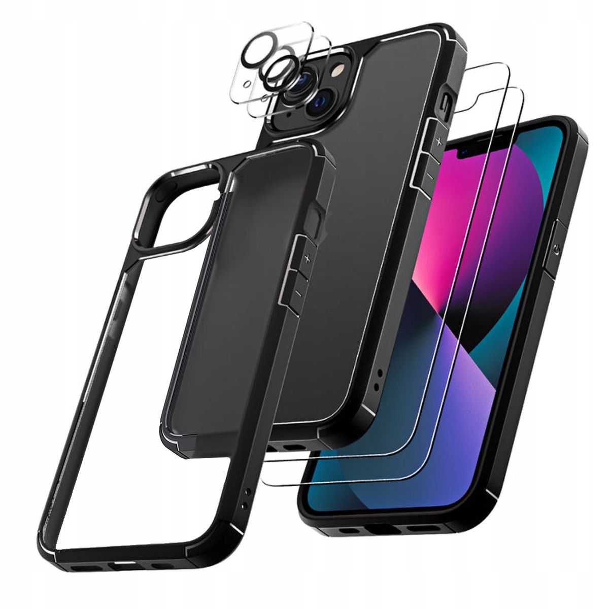 Supero chrbát na iPhone 14 plus 3in1 čierny
