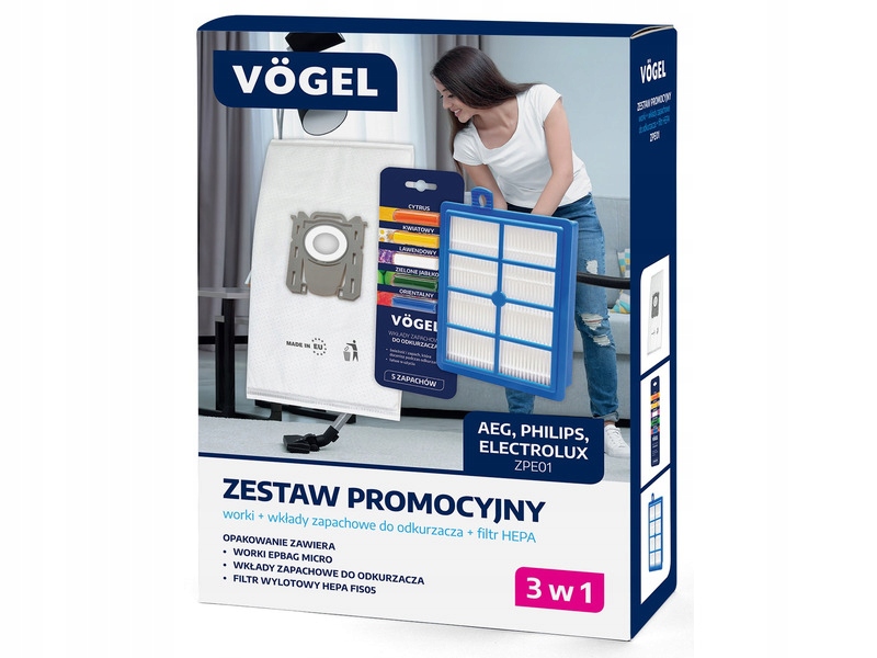 Vrecko, sáčok do vysávača - VOGEL ZPE01 VACUUM CELICKET SET FILTER Vložka