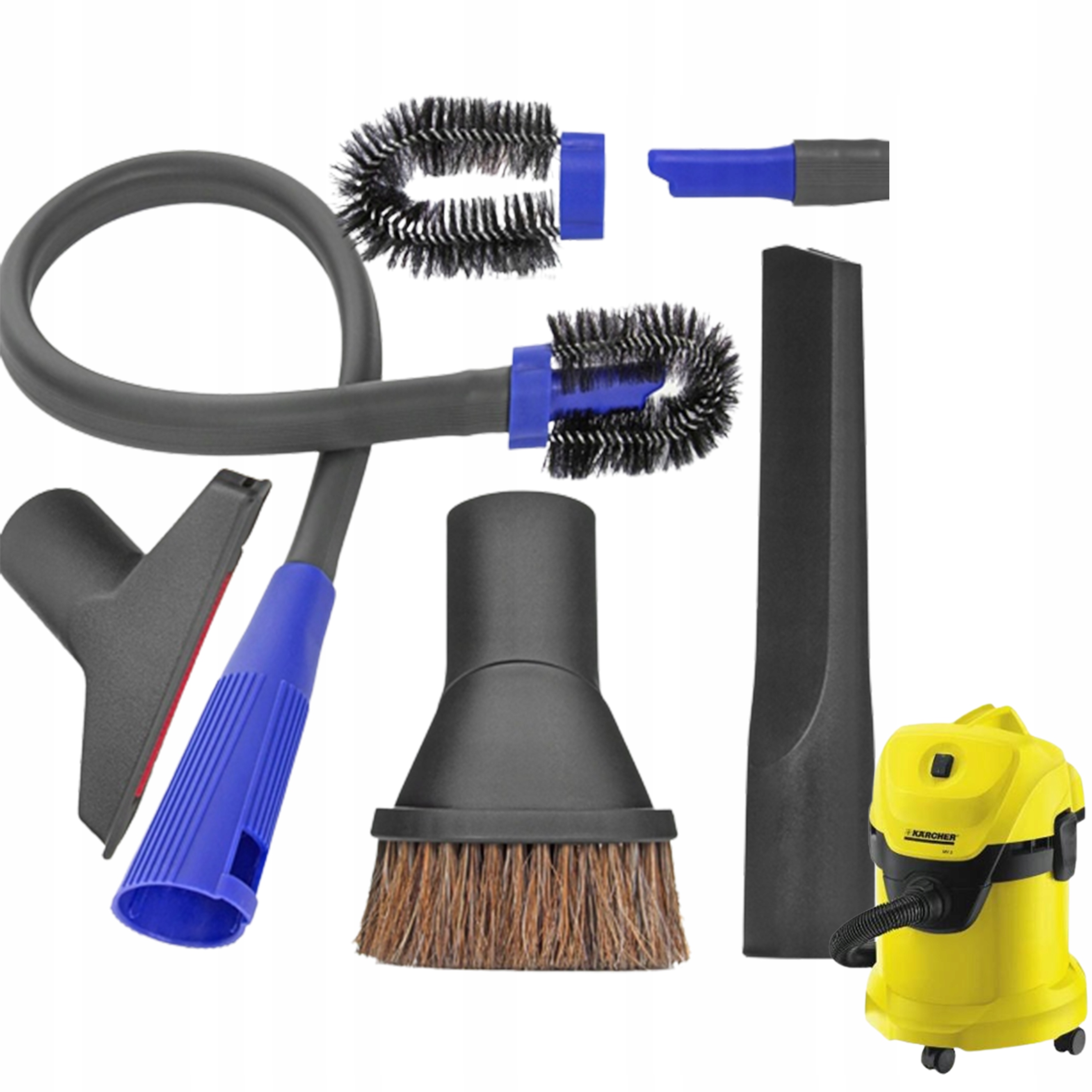 Sada špičiek prísavky pre vlasy Karcher WD3 WD4 4in1
