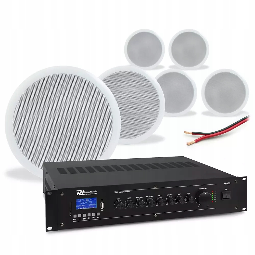 CSPB6 Power Dynamics 952.533 Set Instal 3 Reproduktor v bielej farbe