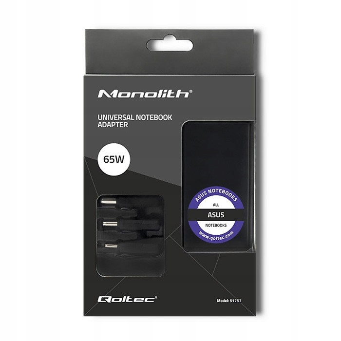 Napájací zdroj QOLTEC špecializovaný pre Asus | 65W | 3|+