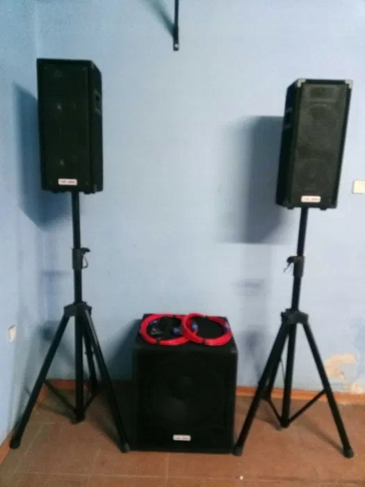 Sada stĺpcov Tom-audio 01 Zvukový systém 2+2+1 = 4400W 2200 W