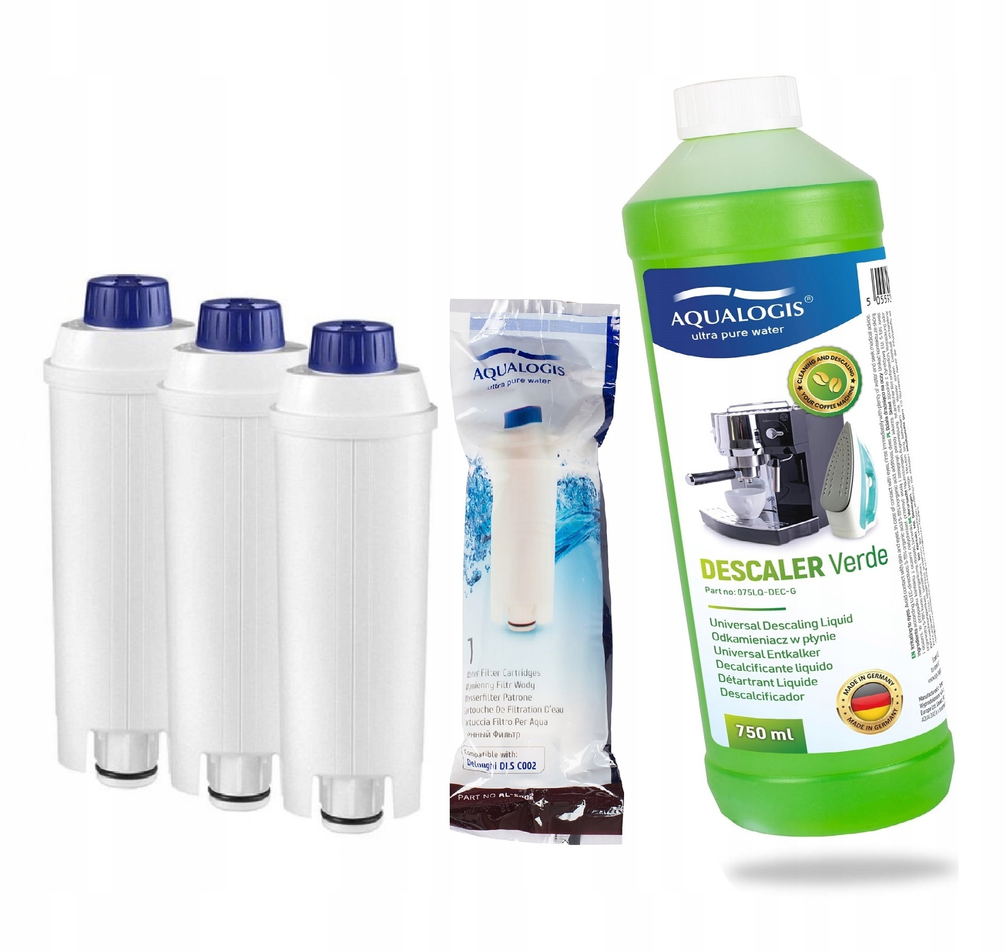 Delonghi 3x filter + 1 zobrazenie sada 750 ml