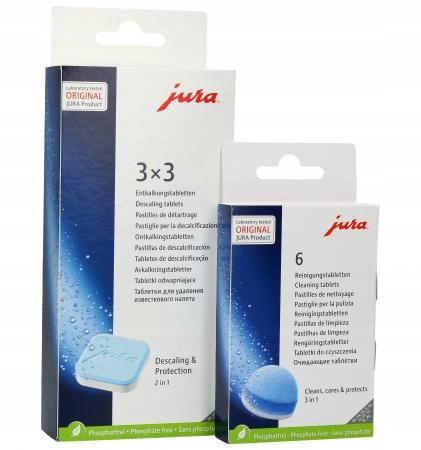 Odvápňovacie tablety pre stroje Jura + Jura 3-fázové čistiace tablety 6 ks
