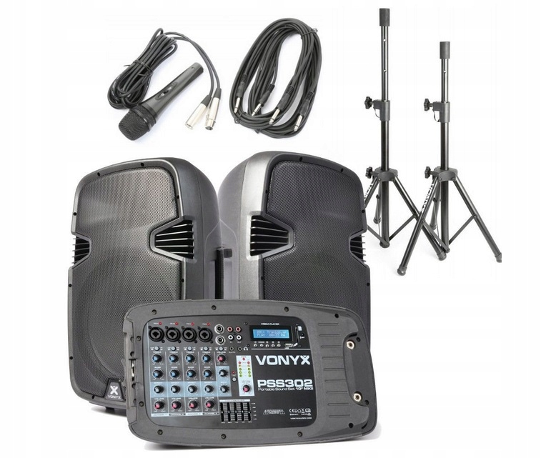 Vonyx PSS302 300 W USB Zvuková súprava