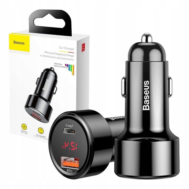 Nabíjačka do auta, USB typ C Baseus 6000 mA