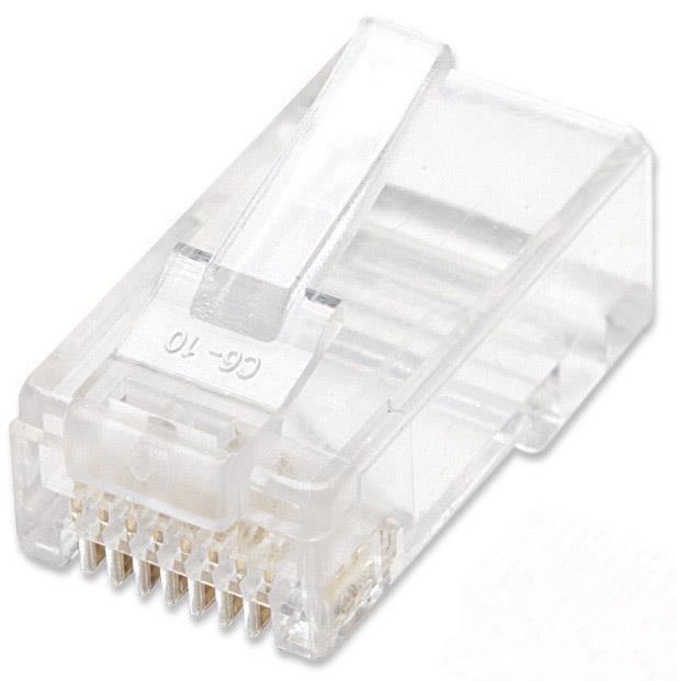 RJ45 UTP zástrčka na kábel 8p8c cat.5e 100 ks.