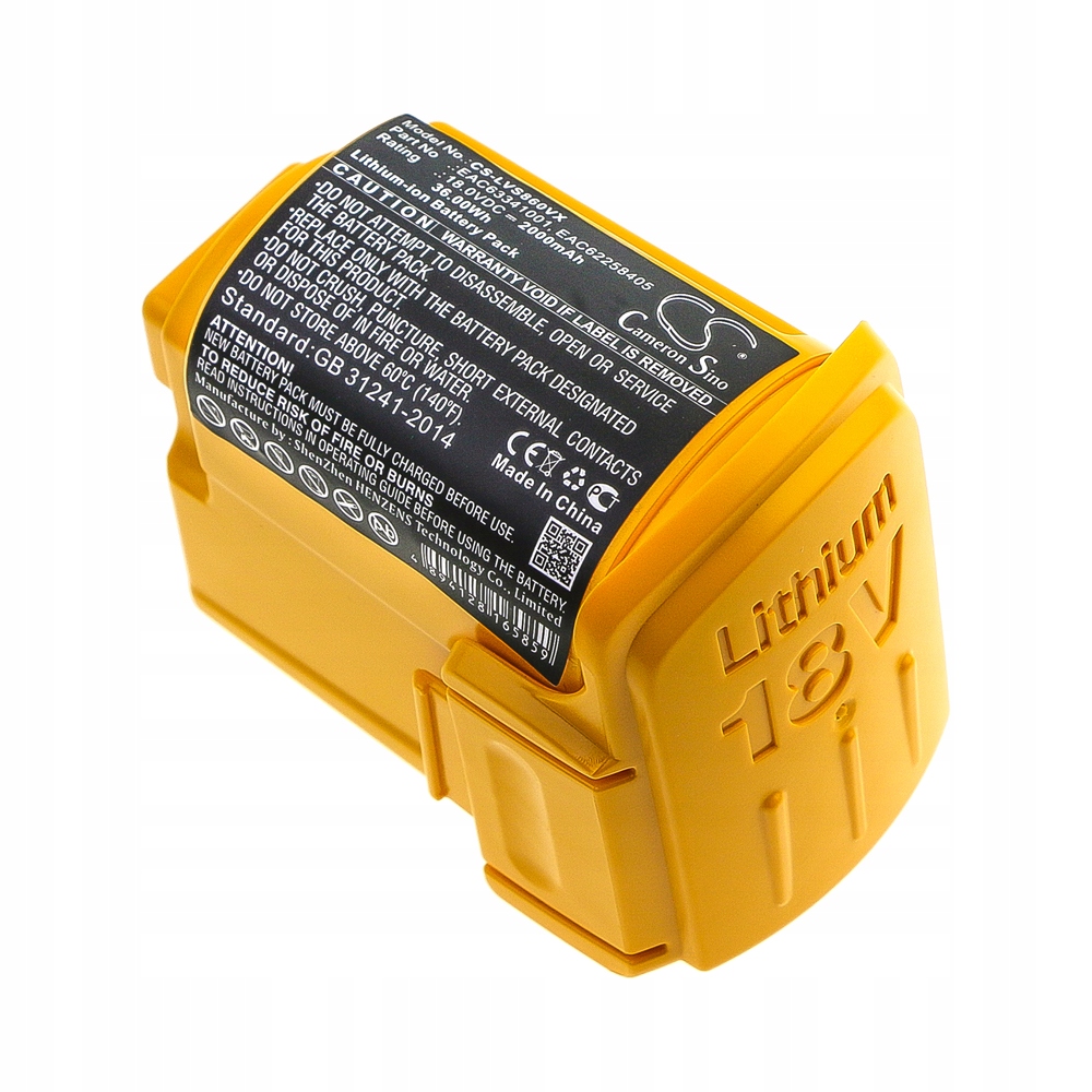 Pre LG 18V vysávač VHB511LDB VHB511rdB