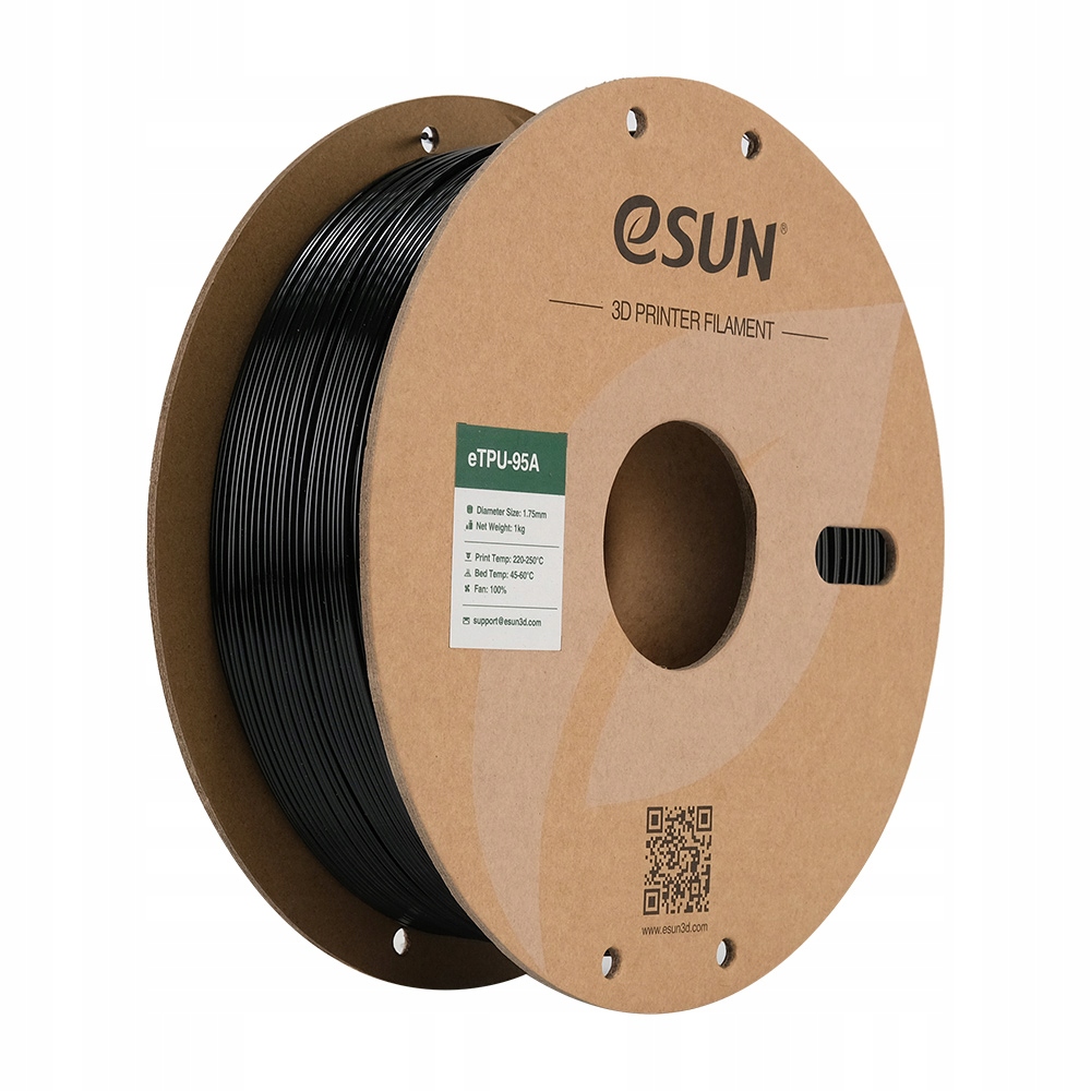 eSun TPU vlákno 1,75 mm 1000 g čierne