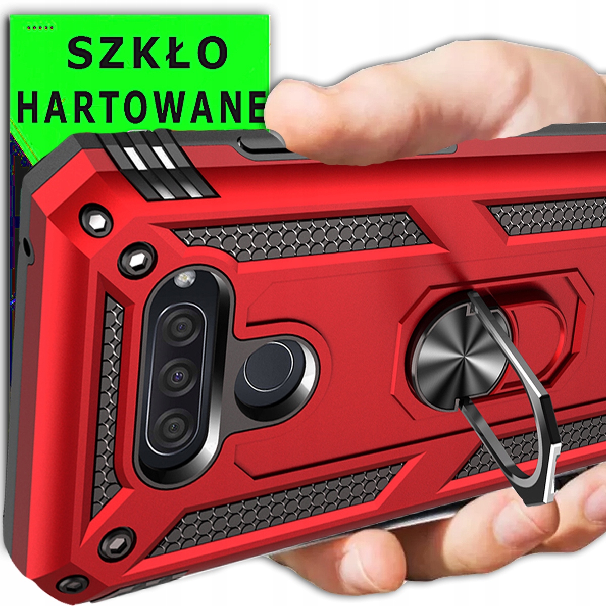 Frame (nárazník) kyslík pre LG Q60 K50 červená