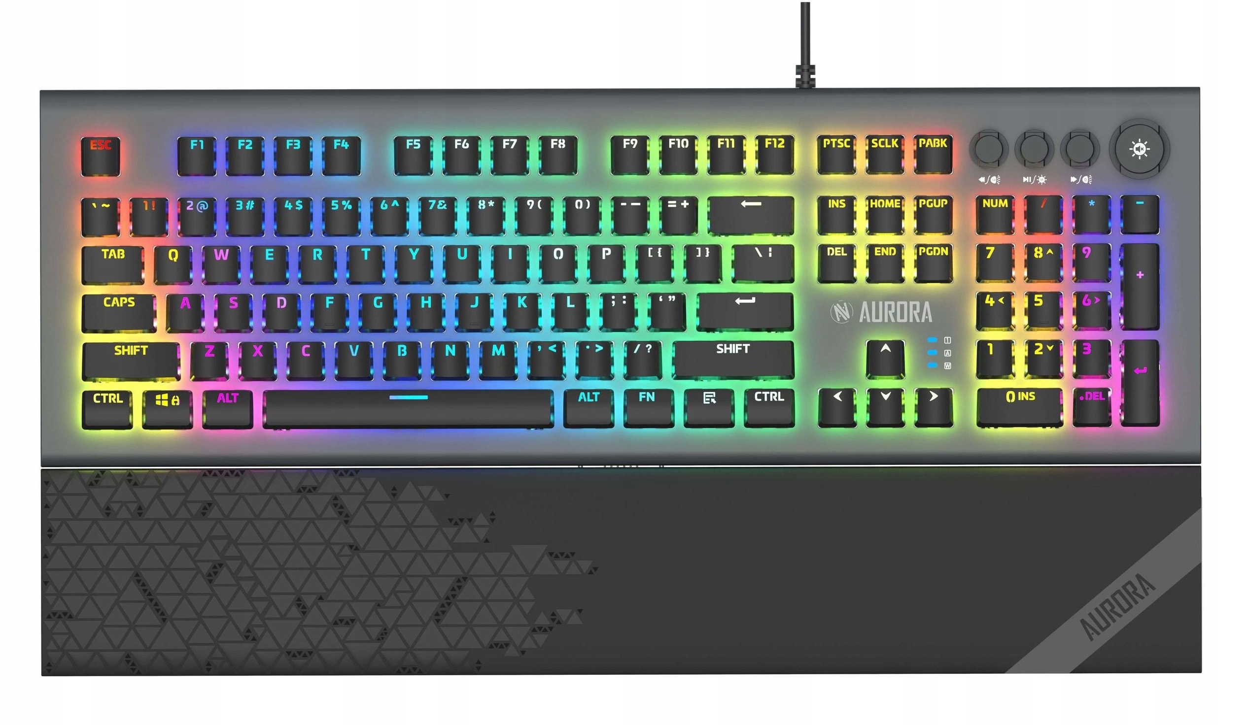 iBOX Aurora K-5 Herná káblová klávesnica, mechanická, RGB