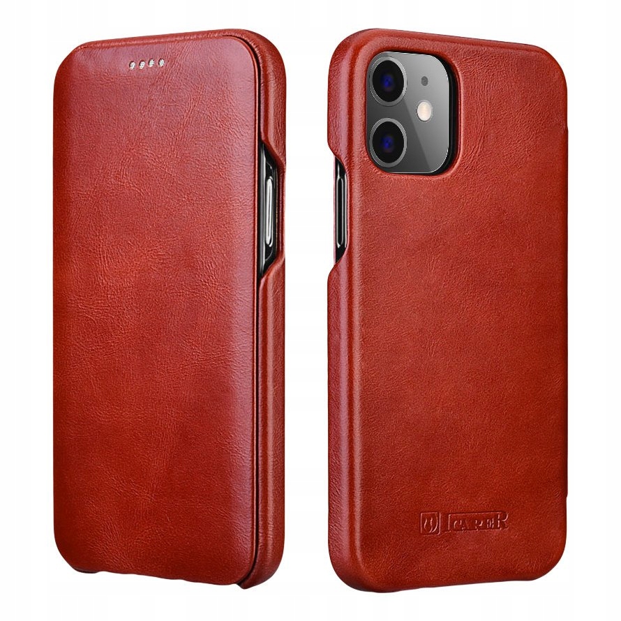 Puzdro na klapku iCarer pre iPhone 12 Pro Max Red