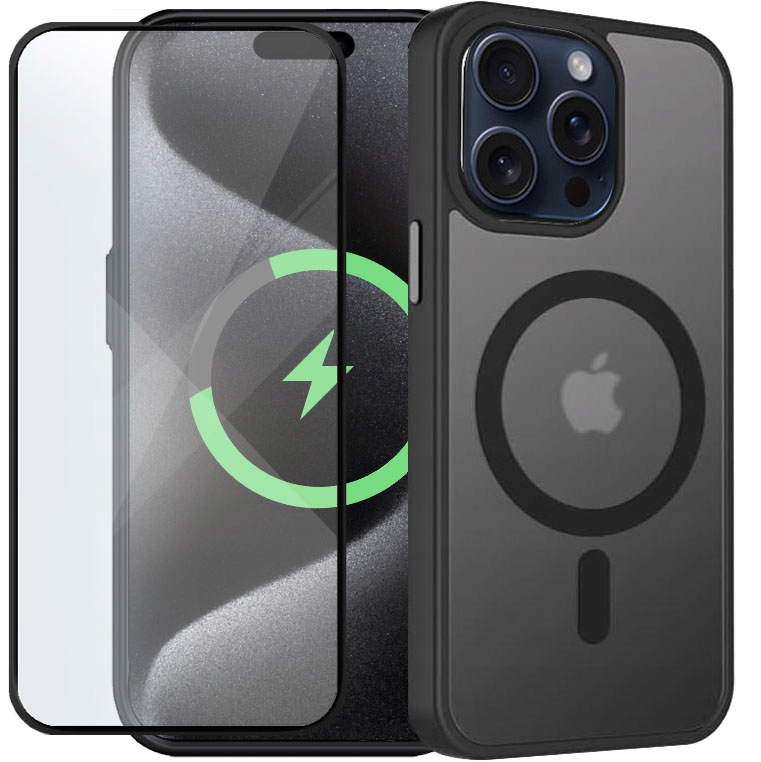 gsmStyle zadná strana pre kryt Apple iPhone 15 Pro Max Magsafe, čierny