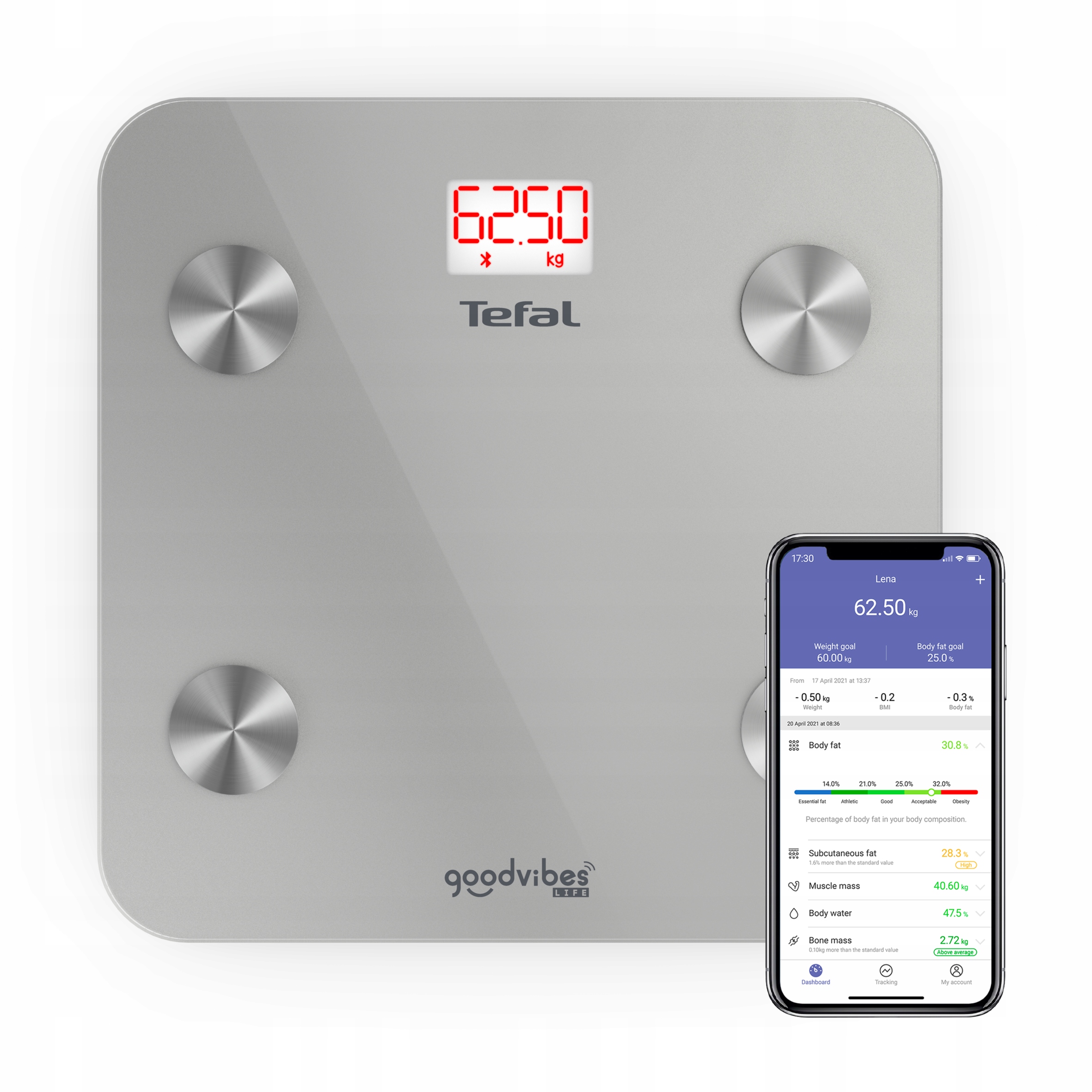 Kúpeľňová váha Tefal Goodvibes Life BM9600