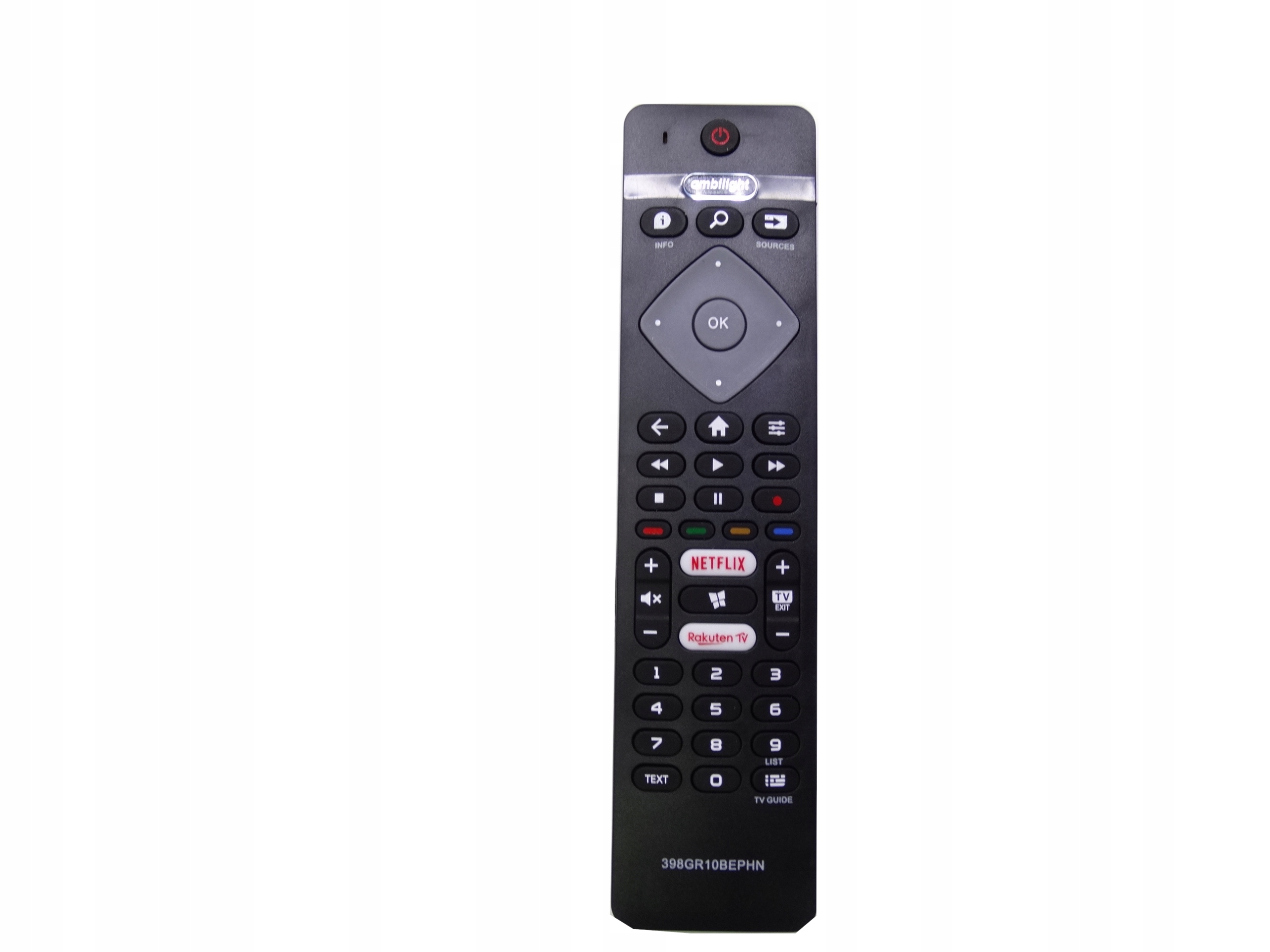 Pilot náhradný televízor LED inteligentný Netflix Rakuten Ambigligh