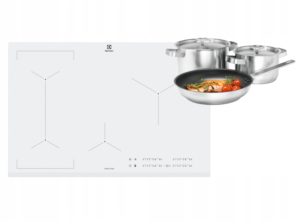 Electrolux EIV83443BW indukčná doska + hrnca