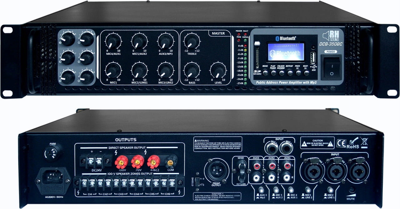 RH Sound DCB-350BC+BT zosilňovač