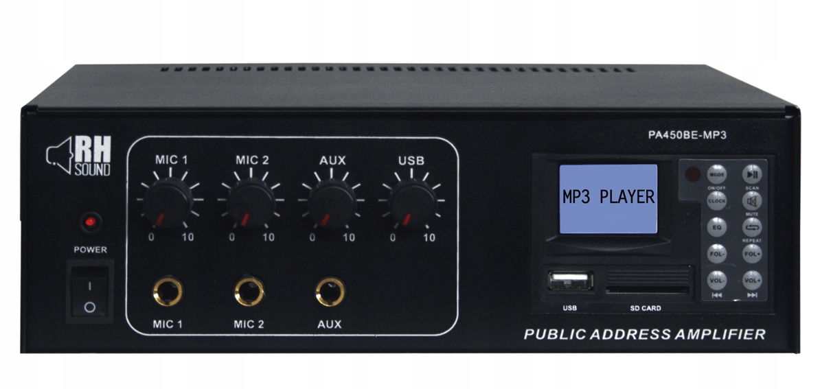 RH Zvuk PA-450be zosilňovač