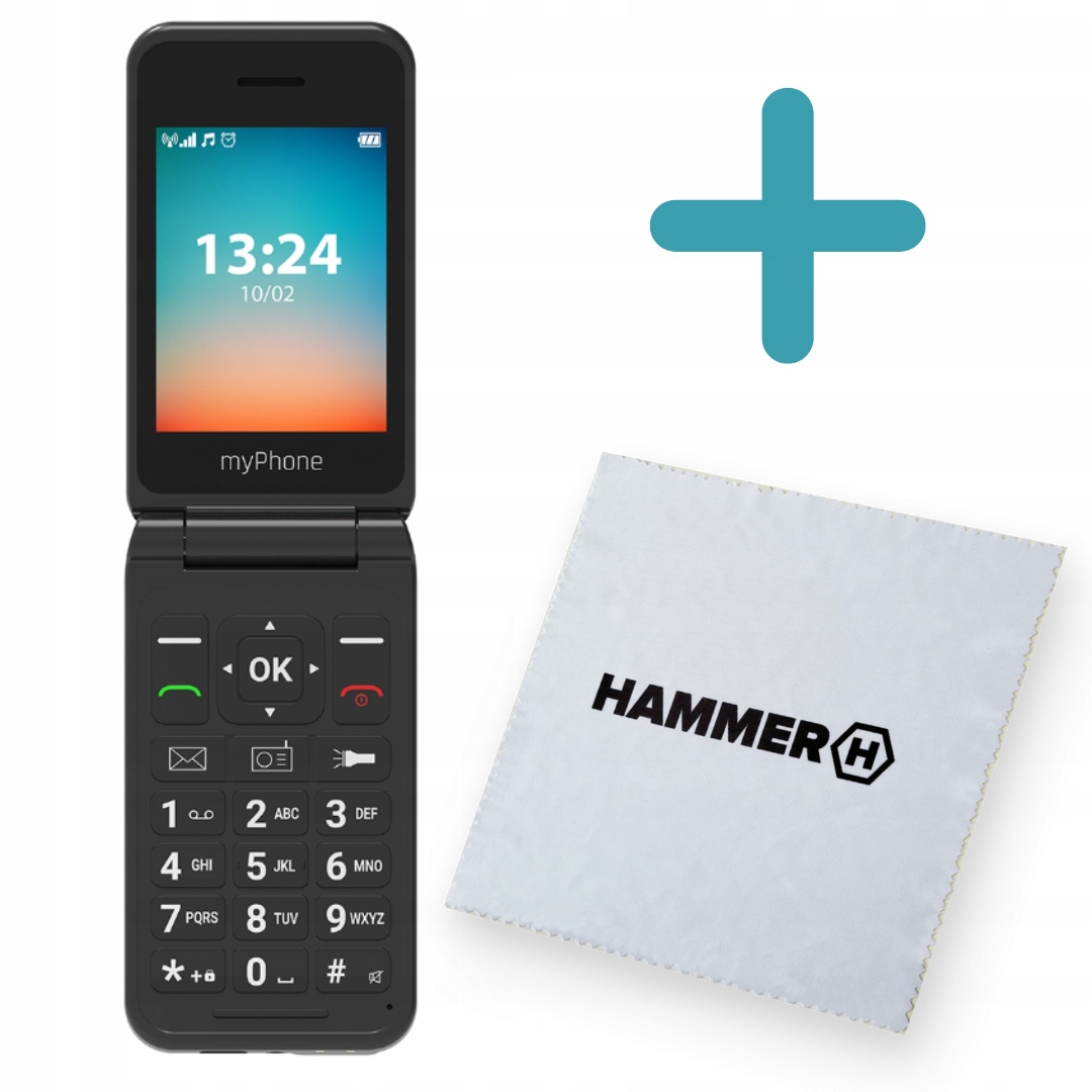 mobilný telefón myPhone Flip II 48 MB / 128 MB 4G (LTE) námornícka modrá