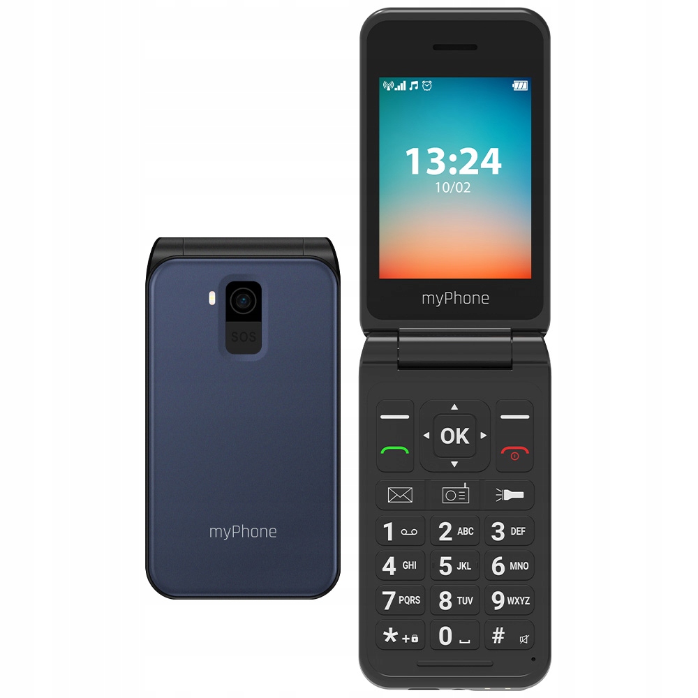 mobilný telefón myPhone Flip II 48 MB / 128 MB 4G (LTE) námornícka modrá